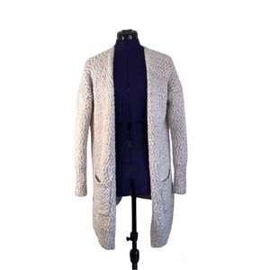 Ruby Moon White Pink Fuzzy Knit Sweater